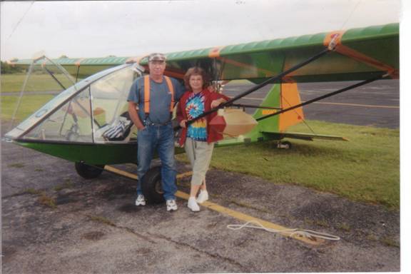 Clayton and Susan Fisher with the Chinook Plus 2